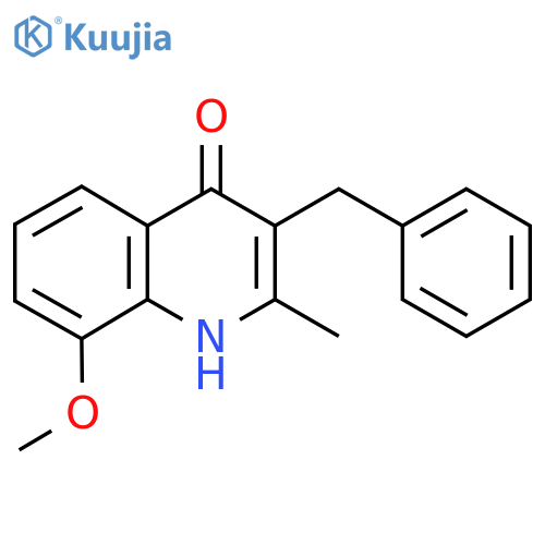 3-Benzyl-8-methoxy-2-methylquinolin-4(1H)-one structure