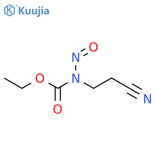 Carbamic acid,(2-cyanoethyl)nitroso-, ethyl ester (9CI) structure