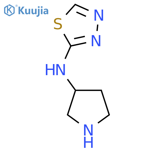 N-(Pyrrolidin-3-yl)-1,3,4-thiadiazol-2-amine structure