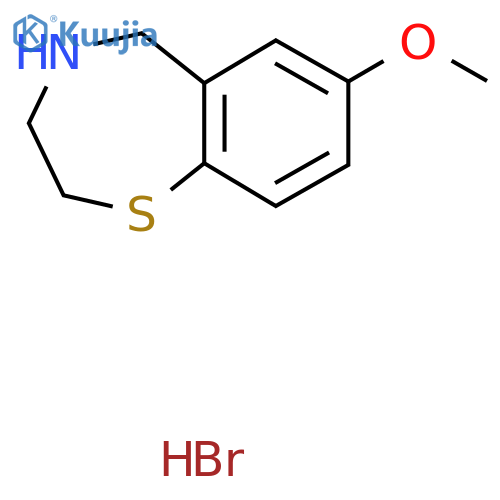 7-Methoxy-2,3,4,5-tetrahydro-1,4-benzothiazepine Hydrobromide structure