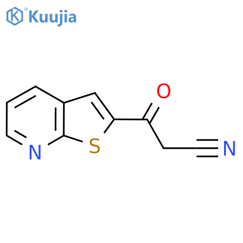 3-Oxo-3-thieno2,3-bpyridin-2-ylpropanenitrile structure