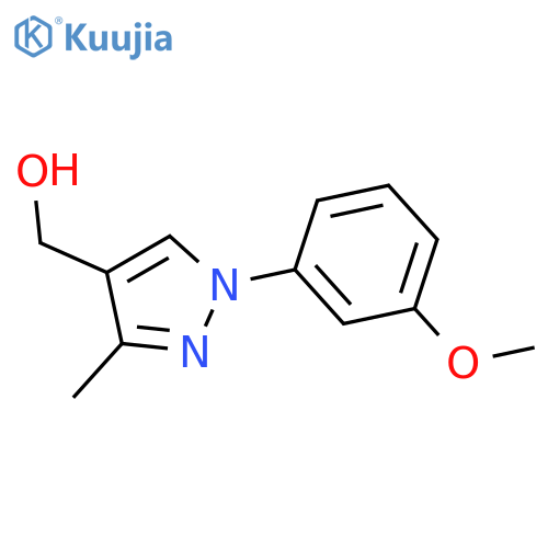 1-(3-methoxyphenyl)-3-methyl-1H-pyrazol-4-ylmethanol structure