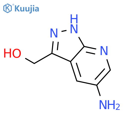 {5-amino-1H-pyrazolo[3,4-b]pyridin-3-yl}methanol structure