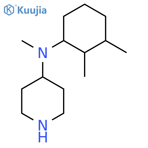 N-(2,3-Dimethylcyclohexyl)-N-methylpiperidin-4-amine structure