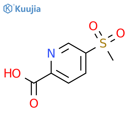 5-methanesulfonylpyridine-2-carboxylic acid structure