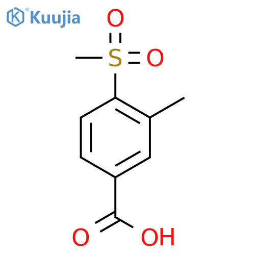 3-Methyl-4-(methylsulfonyl)benzoic acid structure