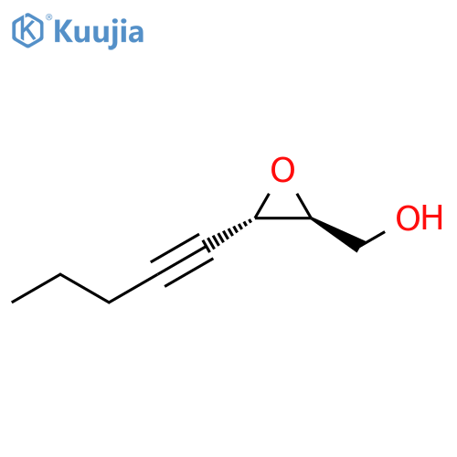 Oxiranemethanol, 3-(1-pentynyl)-, (2S-trans)- (9CI) structure