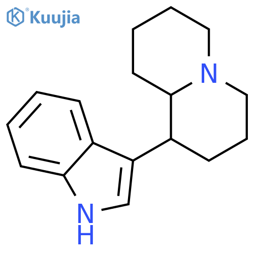 2H-Quinolizine,octahydro-1-(1H-indol-3-yl)- structure