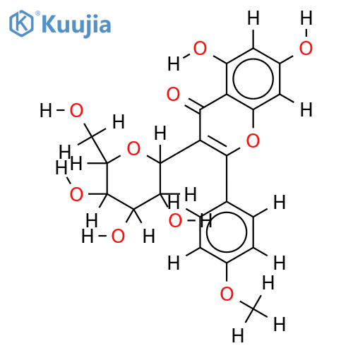4'-Me ether-3-Glucopyranosyl-4',5,7-trihydroxyflavone structure