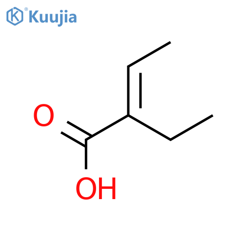 2-Butenoic acid,2-ethyl-, (2E)- structure