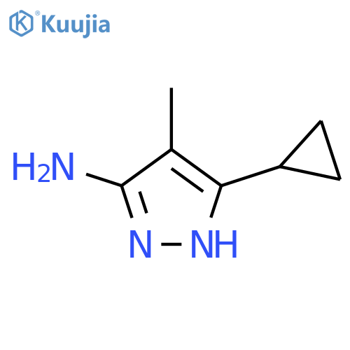3-cyclopropyl-4-methyl-1H-pyrazol-5-amine structure
