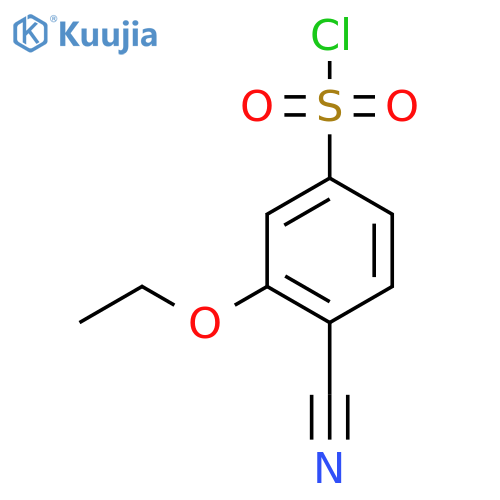 4-Cyano-3-ethoxybenzene-1-sulfonyl chloride structure