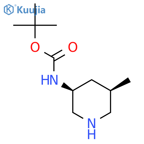 tert-butyl N-[cis-5-methylpiperidin-3-yl]carbamate structure