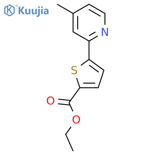 Ethyl 5-(4-Methylpyridin-2-yl)thiophene-2-carboxylate structure