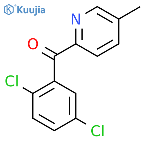 2-(2,5-Dichlorobenzoyl)-5-methylpyridine structure