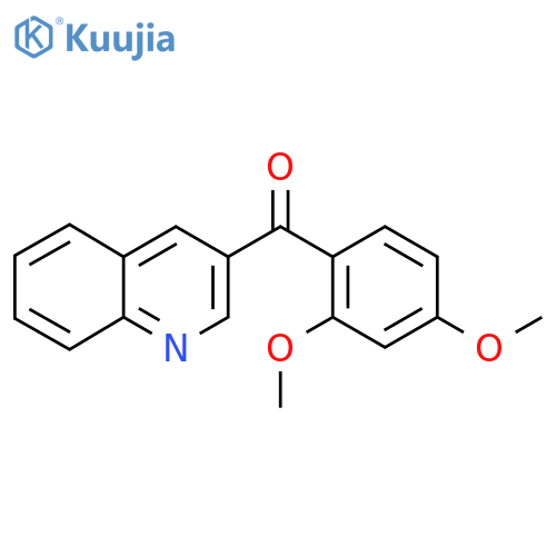 3-(2,4-Dimethoxybenzoyl)quinoline structure