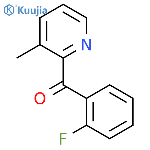 2-(2-Fluorobenzoyl)-3-methylpyridine structure