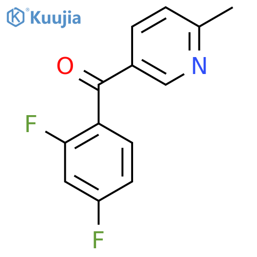 5-(2,4-Difluorobenzoyl)-2-methylpyridine structure