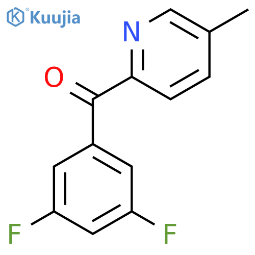 2-(3,5-Difluorobenzoyl)-5-methylpyridine structure