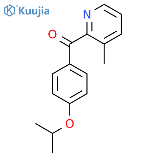 2-(4-Isopropoxybenzoyl)-3-methylpyridine structure