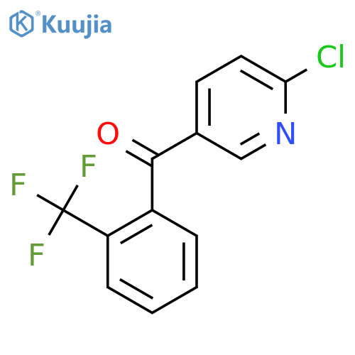 2-Chloro-5-(2-trifluoromethylbenzoyl)pyridine structure