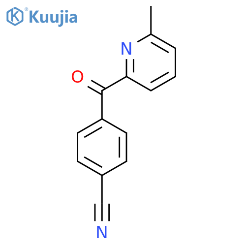 2-(4-Cyanobenzoyl)-6-methylpyridine structure