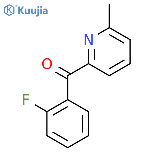 2-(2-Fluorobenzoyl)-6-methylpyridine structure