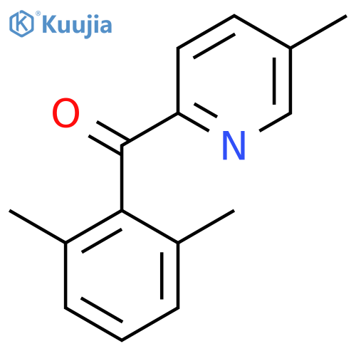 2-(2,6-Dimethylbenzoyl)-5-methylpyridine structure