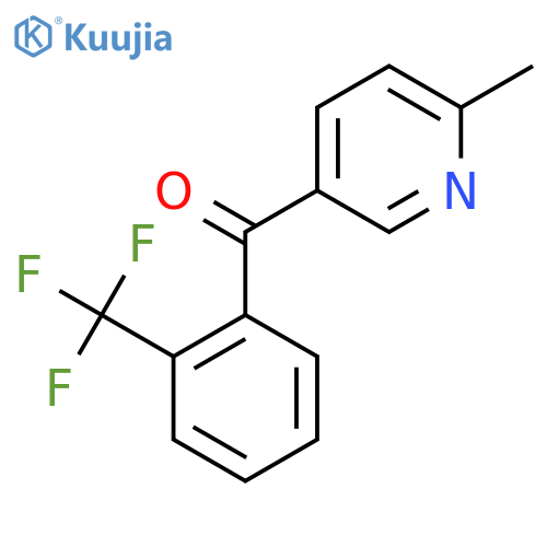 2-Methyl-5-(2-trifluoromethylbenzoyl)pyridine structure