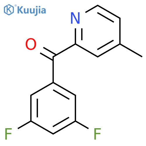 2-(3,5-Difluorobenzoyl)-4-methylpyridine structure