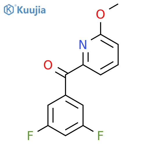 2-(3,5-Difluorobenzoyl)-6-methoxypyridine structure