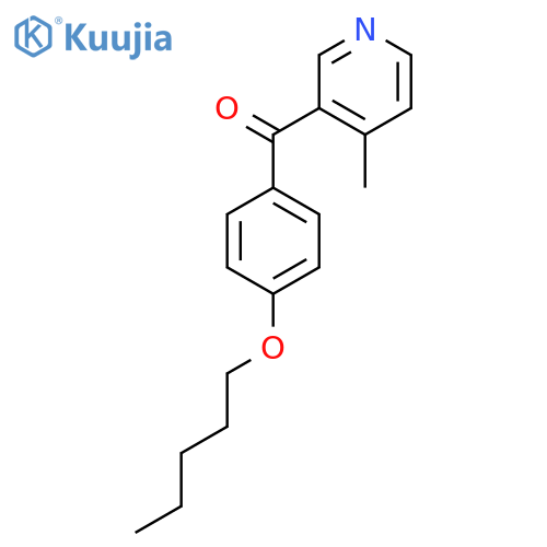 4-Methyl-3-(4-pentyloxybenzoyl)pyridine structure