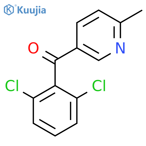 5-(2,6-Dichlorobenzoyl)-2-methylpyridine structure