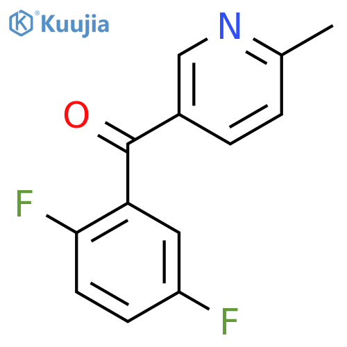 5-(2,5-Difluorobenzoyl)-2-methylpyridine structure