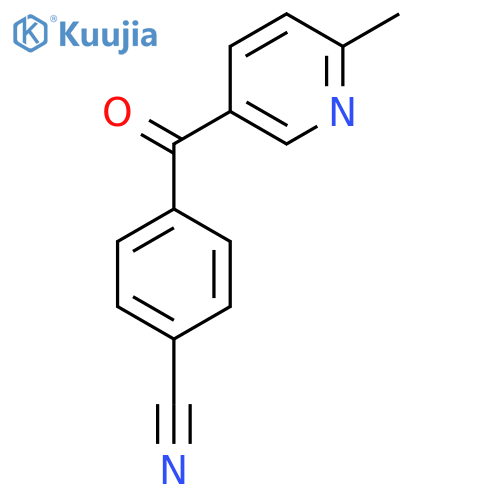 5-(4-Cyanobenzoyl)-2-methylpyridine structure
