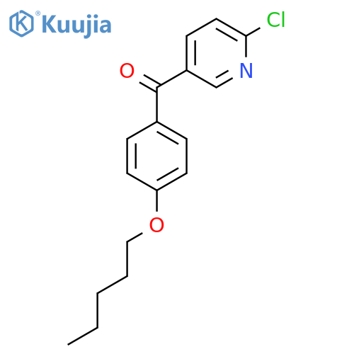 2-Chloro-5-(4-pentyloxybenzoyl)pyridine structure