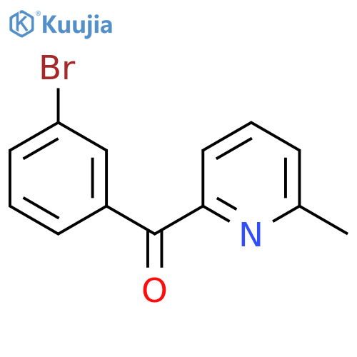 2-(3-Bromobenzoyl)-6-methylpyridine structure