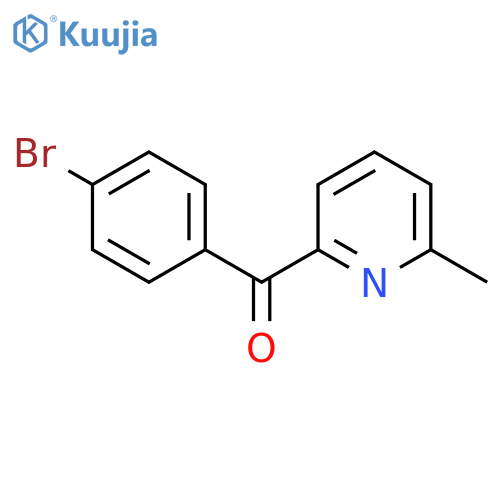 2-(4-Bromobenzoyl)-6-methylpyridine structure
