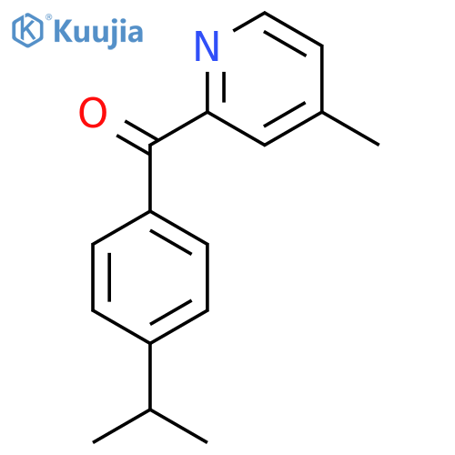 2-(4-Isopropylbenzoyl)-4-methylpyridine structure