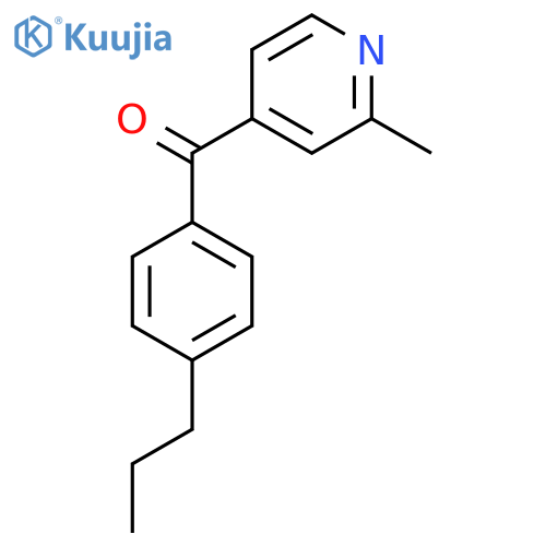 2-Methyl-4-(4-propylbenzoyl)pyridine structure