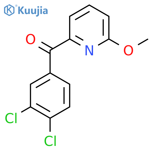 2-(3,4-Dichlorobenzoyl)-6-methoxypyridine structure