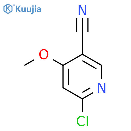 6-chloro-4-methoxypyridine-3-carbonitrile structure