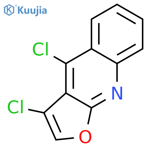 Furo[2,3-b]quinoline, 3,4-dichloro- structure