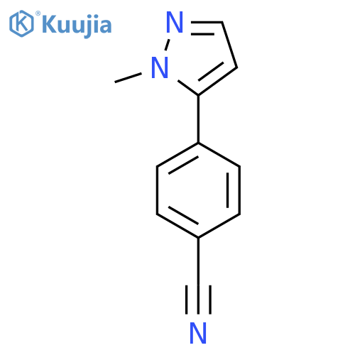 4-(1-methyl-1H-pyrazol-5-yl)benzonitrile structure