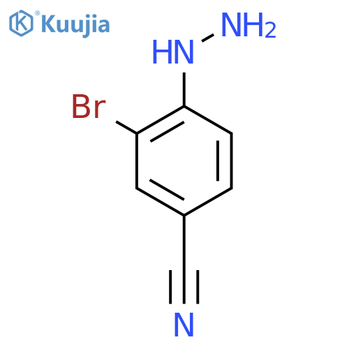 3-Bromo-4-hydrazinylbenzonitrile structure