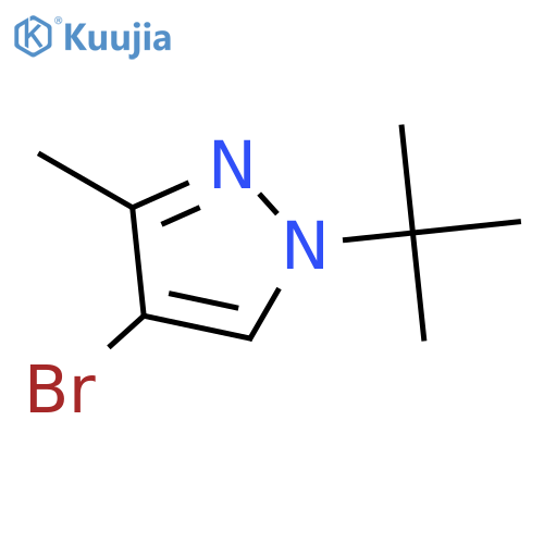 4-Bromo-1-t-butyl-3-methylpyrazole structure