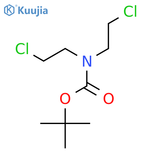 tert-butyl N,N-bis(2-chloroethyl)carbamate structure