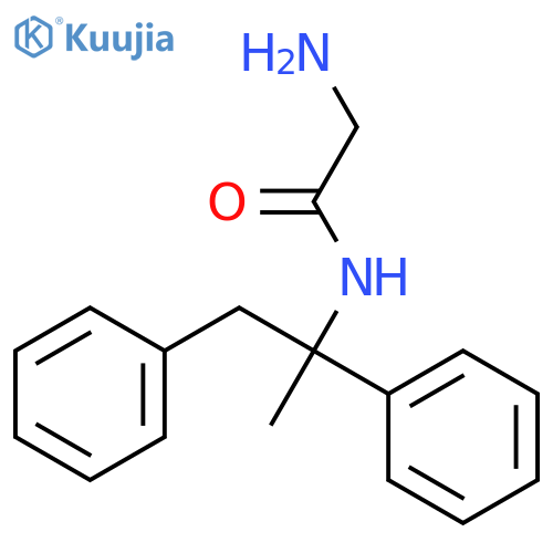 Acetamide,2-amino-N-(1-methyl-1,2-diphenylethyl)-, (+)- structure