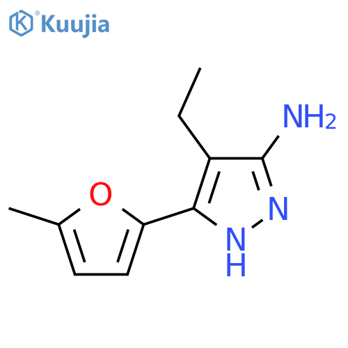 4-Ethyl-3-(5-methylfuran-2-yl)-1h-pyrazol-5-amine structure