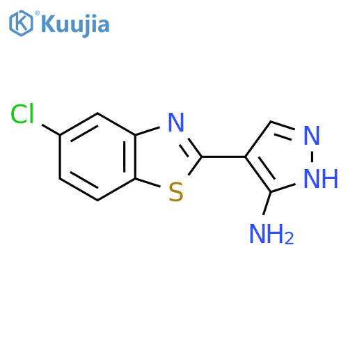 4-(5-Chloro-1,3-benzothiazol-2-yl)-1H-pyrazol-5-amine structure